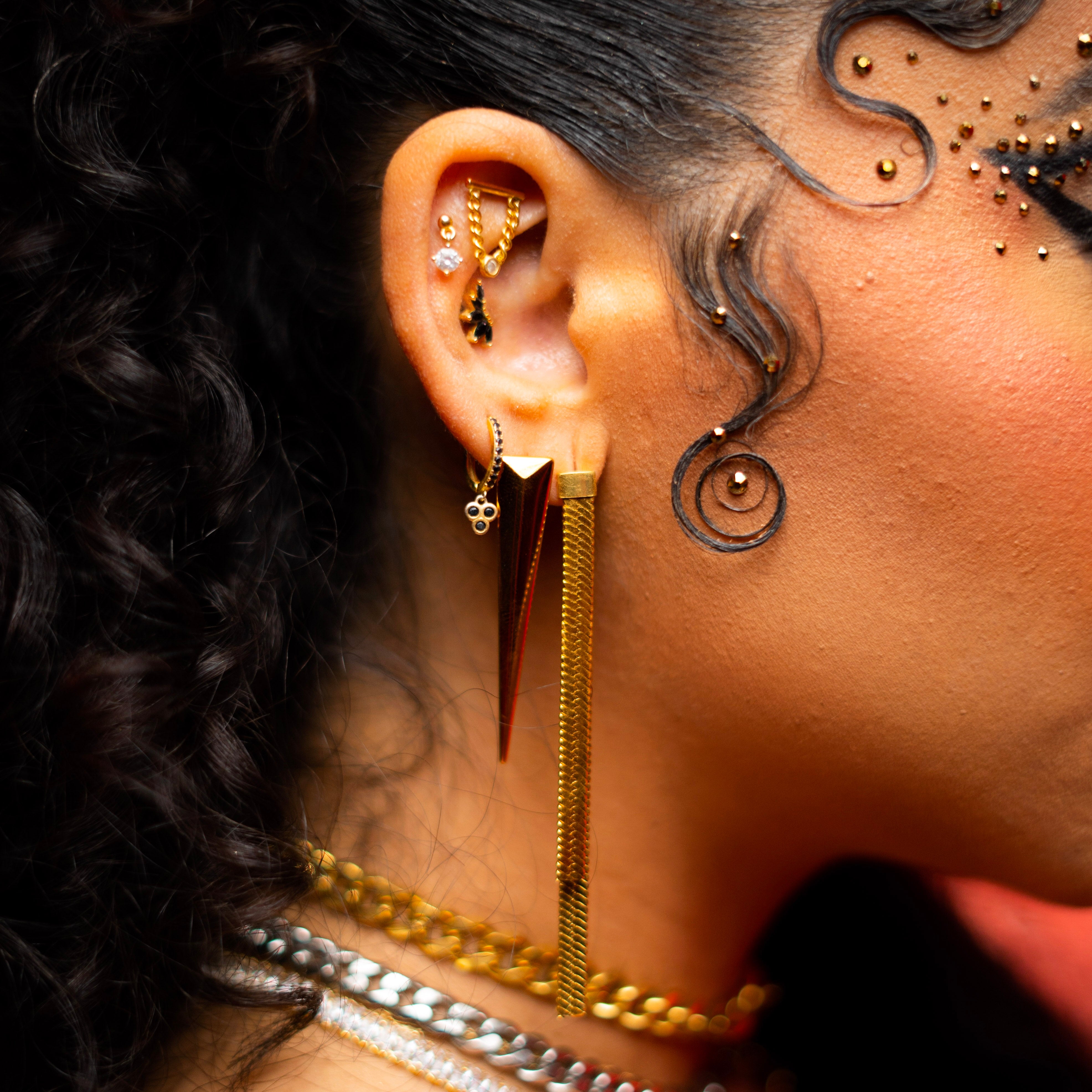 Herringbone Dangle Earrings